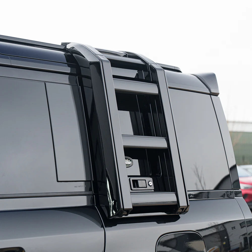 Mat Black Ladder Compatible With Land Rover Defender L633 (2020-24)