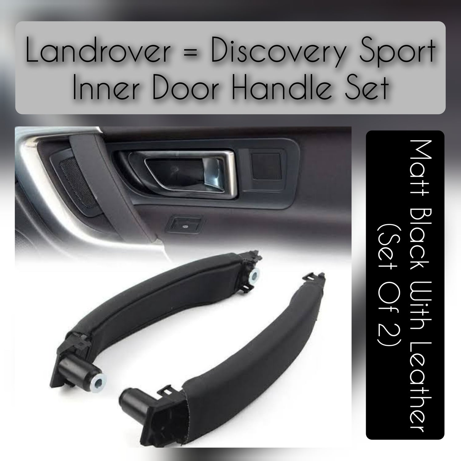 Left/Right  Interior Door Pull Handle LR076161 LR076162 Compatible With Land Rover Discovery Sport 2015-2019