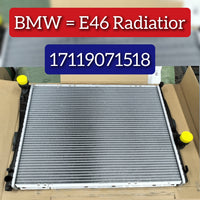 Radiator 17119071519 17119071518  17117513922 17111611557 Compatible With BMW E46