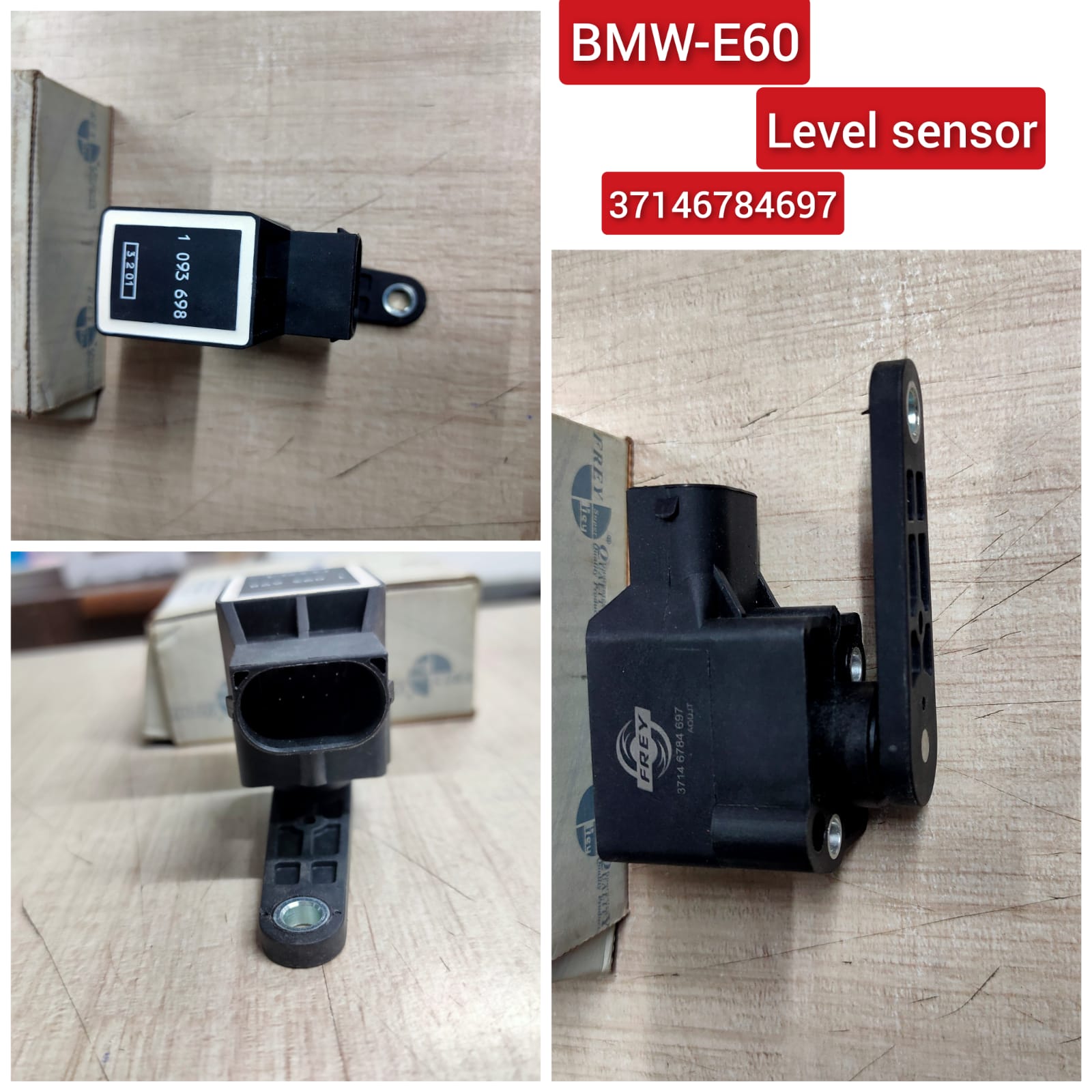 Headlight Level Sensor 37146784697 Compatible With BMW 3 Series E90 & 5 Series E60 & 7 Series E65, E66, E67 Z4 Roadster E89