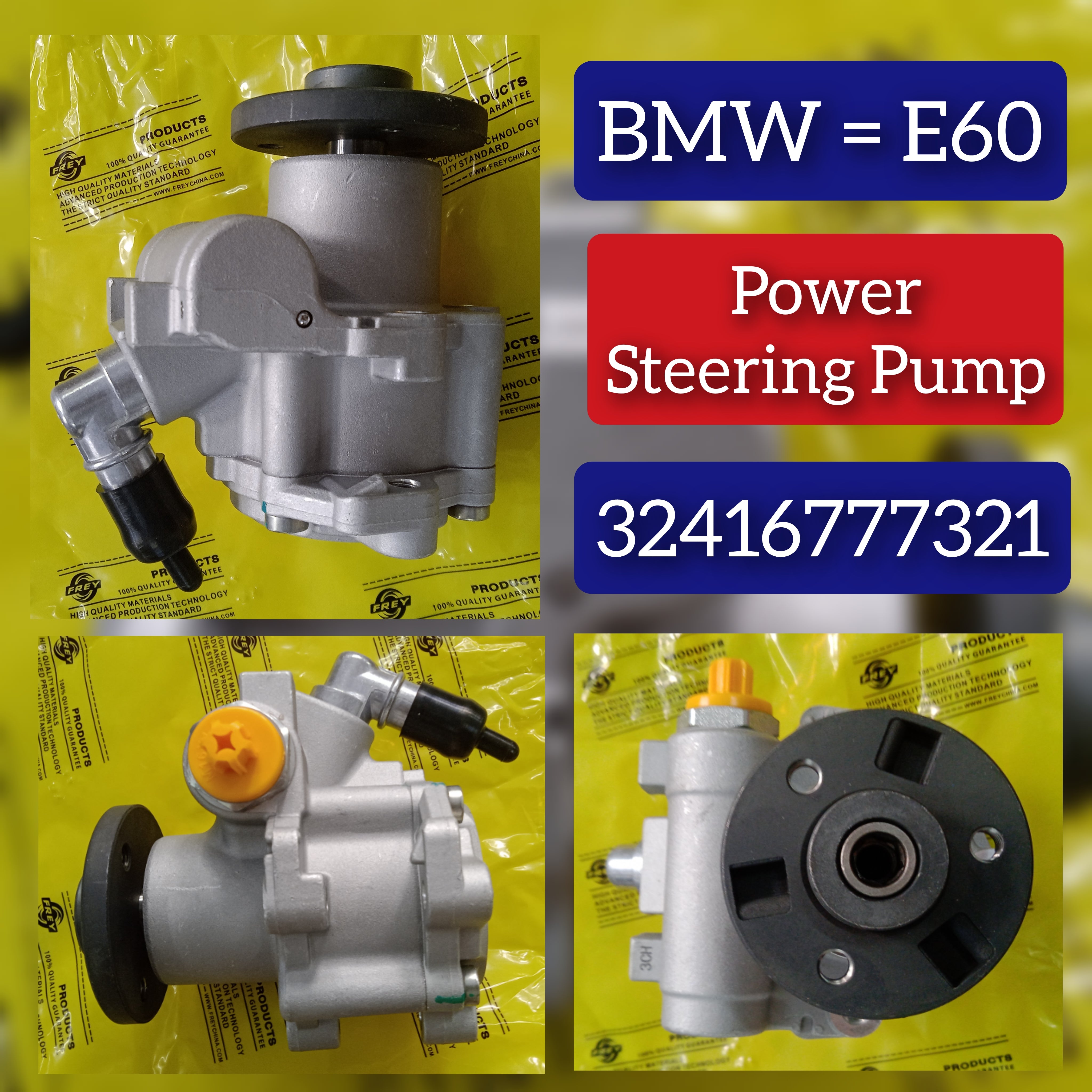 Power Steering Pump 32416777321 32414035679 32414038768 32416766215 32416769768 Compatible with BMW 5 (E60)