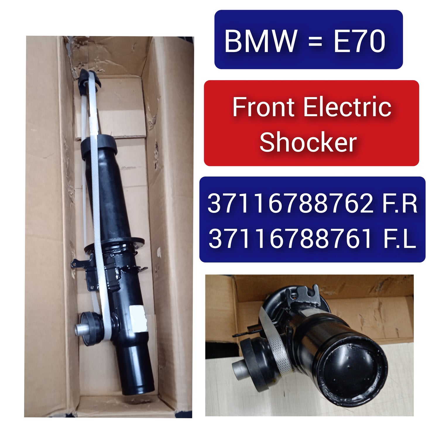 Front Right Air Suspension Electric Shock Absorber Strut 37116788762 Compatible With BMW X5 E70