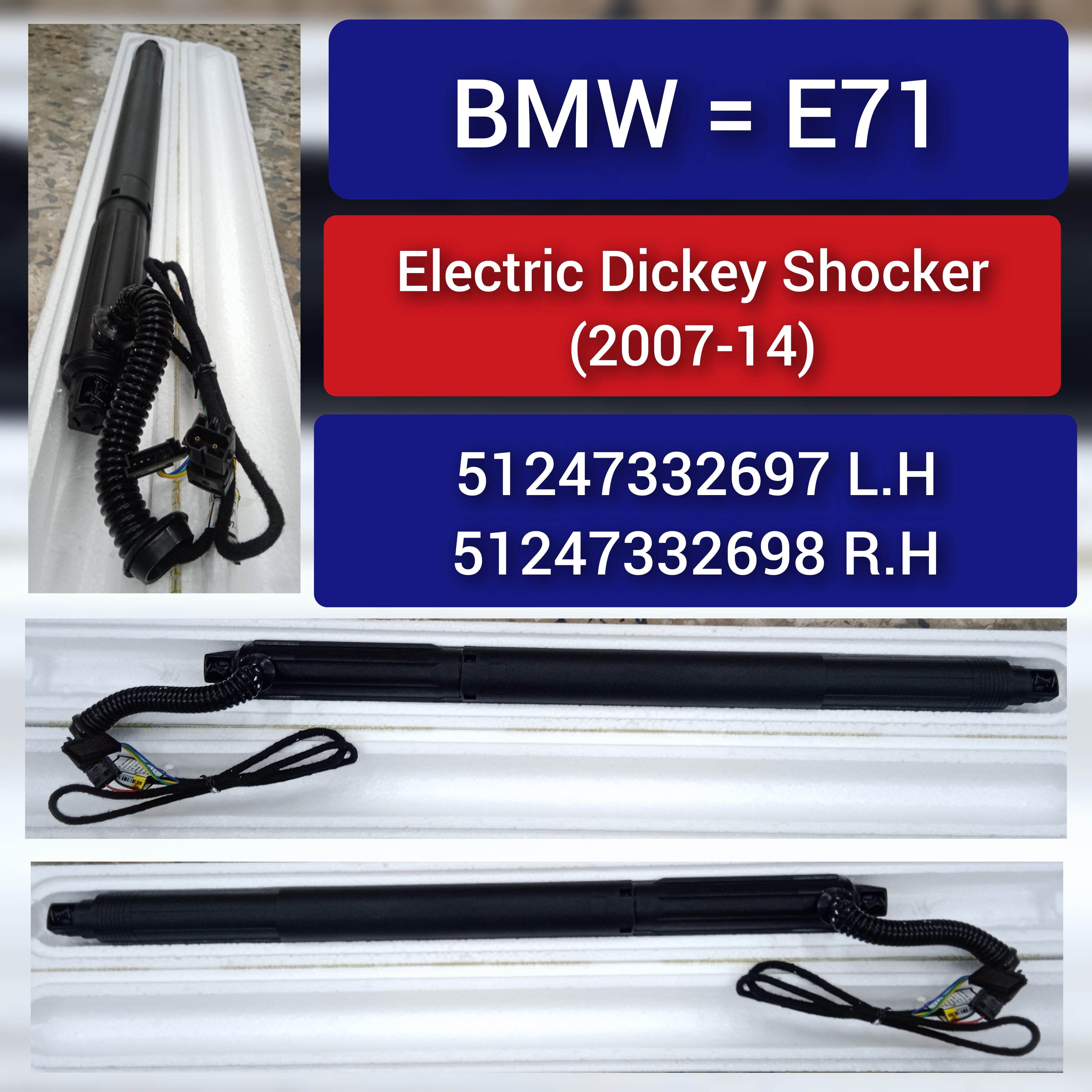 Air Suspension Electric Shock Absorber Strut Left 51247332697 Right 51247332698 Compatible With BMW X6 (E71, E72)