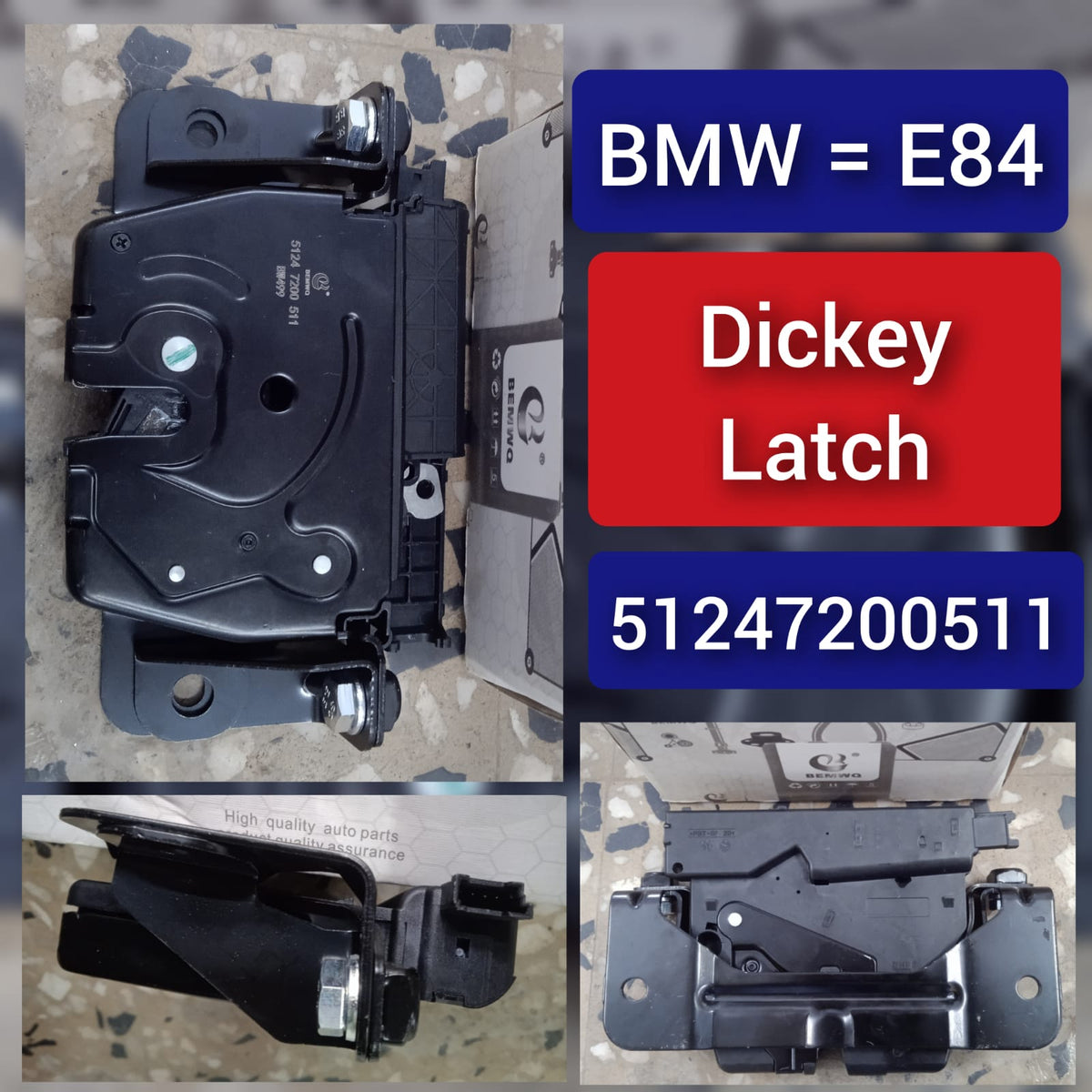 Trunk Lock Actuator Motor 51247200511 Compatible With BMW X1 (E84) (2012-15)
