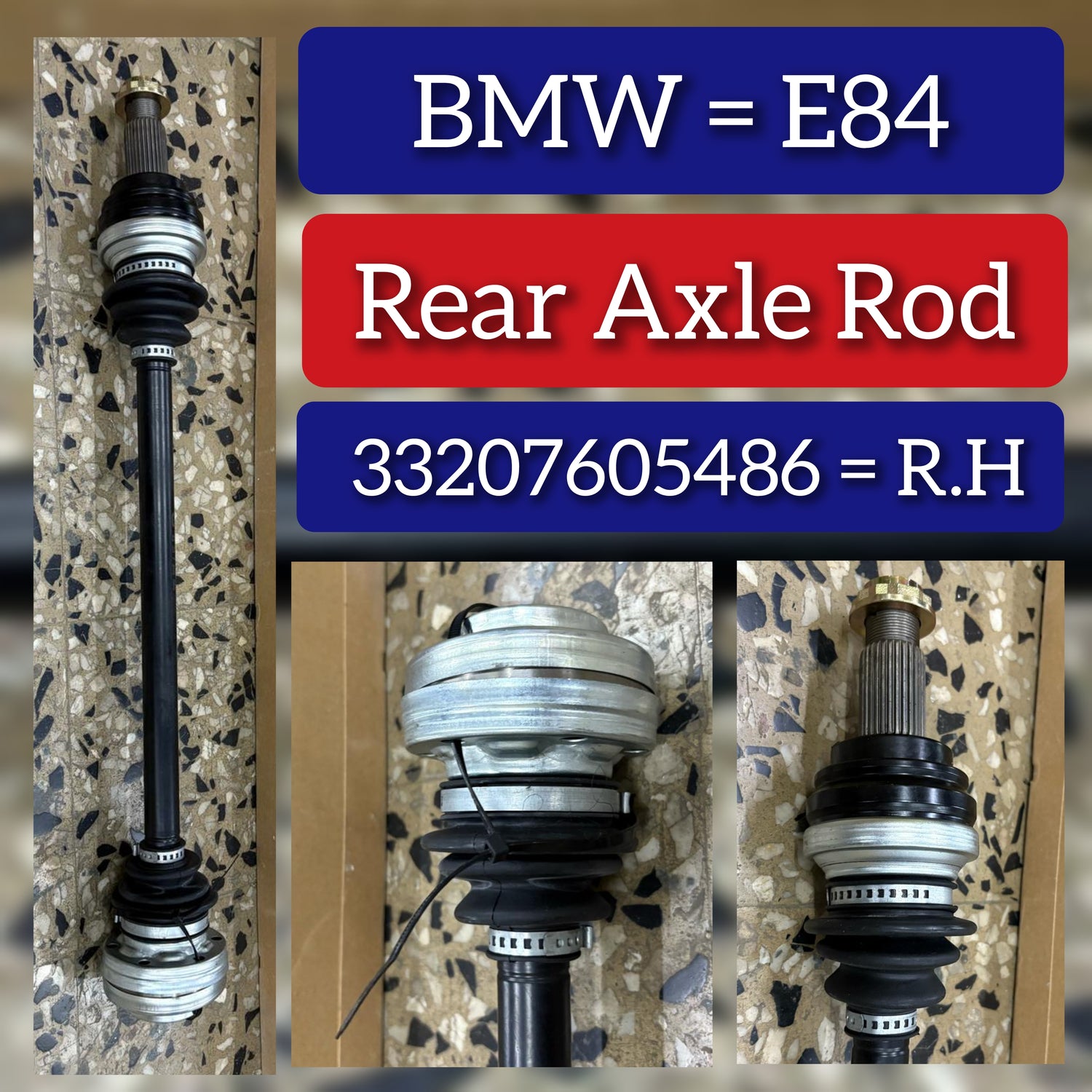 Rear Right Drive Axle Shaft  Assembly 33207605486 Compatible With BMW X1 (E84)
