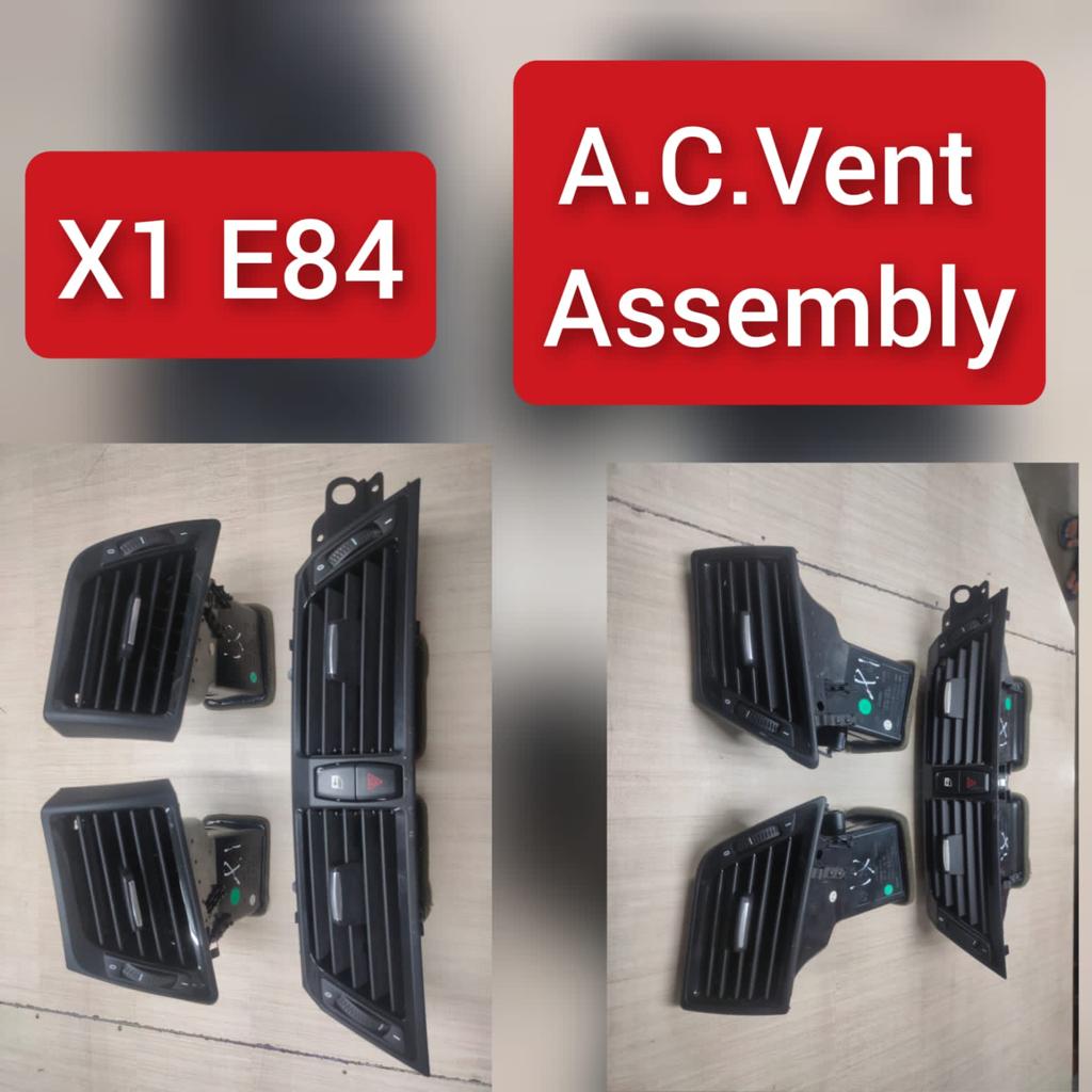 Black Ac Vent Grille Assembly Center & Left & Right Compatible With BMW X1 E84