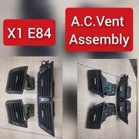 Black Ac Vent Grille Assembly Center & Left & Right Compatible With BMW X1 E84