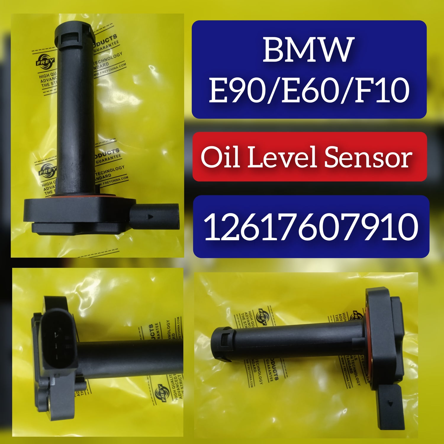 Oil Level Sensor 12617607910 12610412430 12610422012 12617506689 12617540351 12617549805 12617567723 Compatible With BMW 3 Series E90 & 5 Series E60 F10 & 6 Series Convertible F12 & 7 Series F02 E66 & X5 E70 & X6 E71, E72 & Z4 Roadster E89