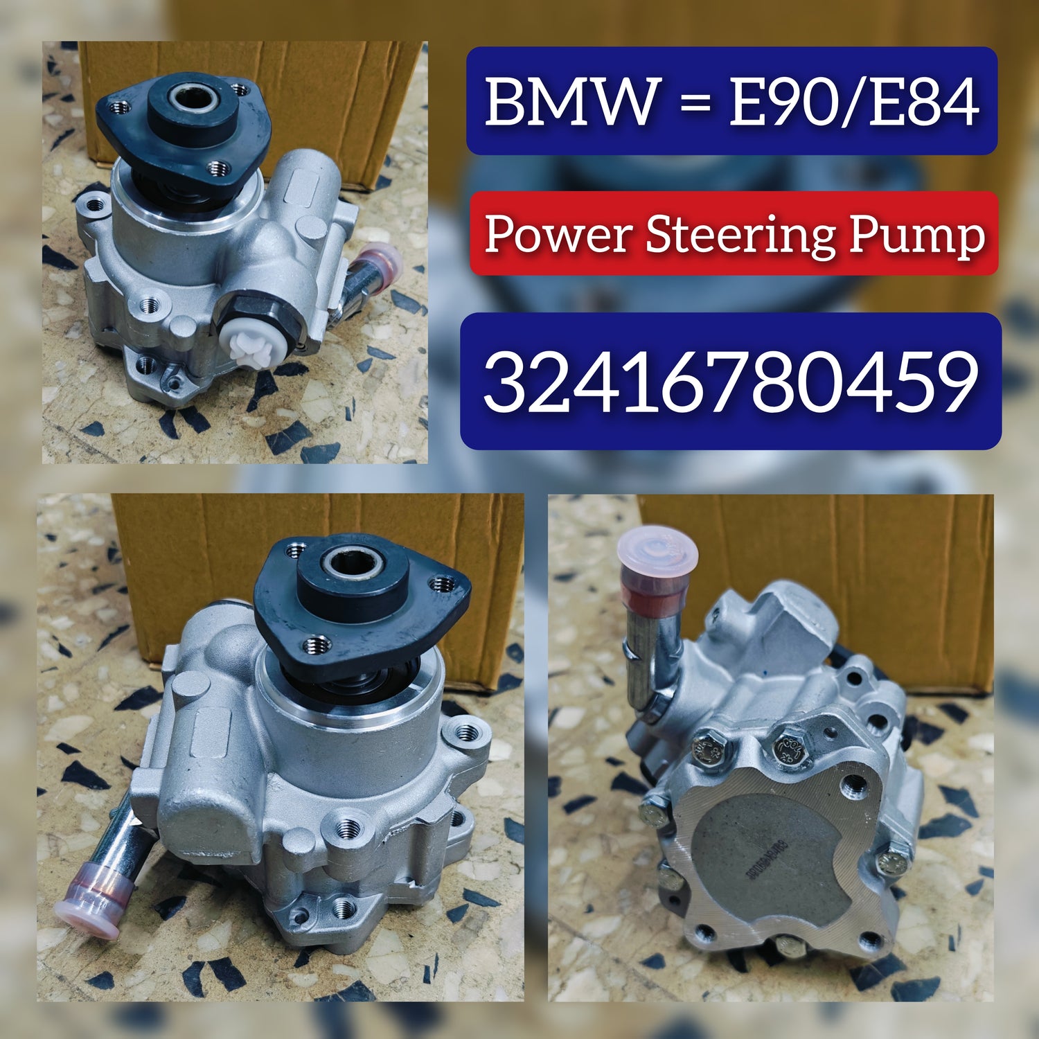 Power Steering Pump 32416780459 32414051133 32416776372 Compatible with BMW 3 (E90) 3 Convertible (E93) X1 (E84)