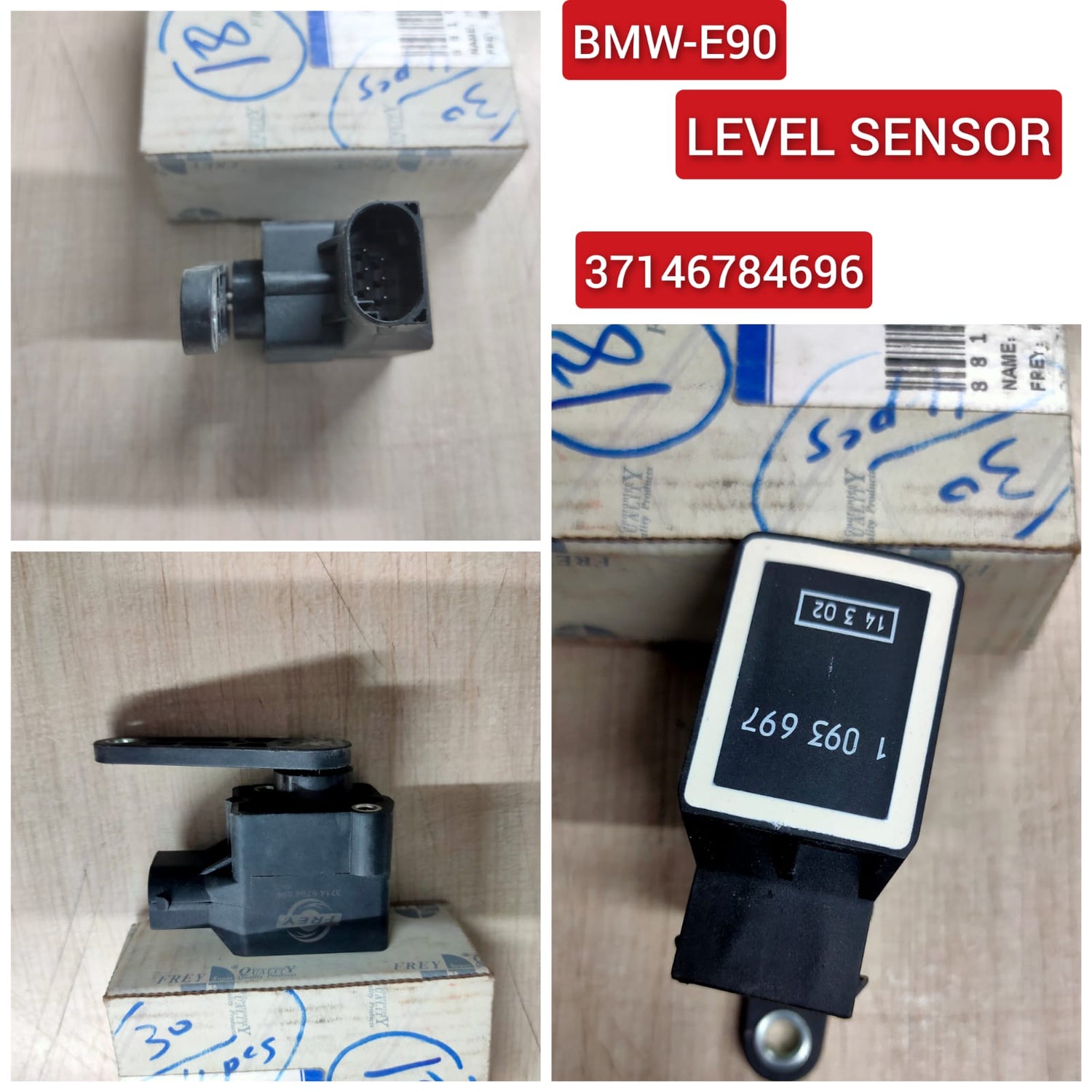 Headlight Level Sensor 37146784696 37140141444 37141093697 37141093699 37146778811 Compatible With BMW 3 Series E90 & 5 Series E60 & 7 Series E65, E66, E67