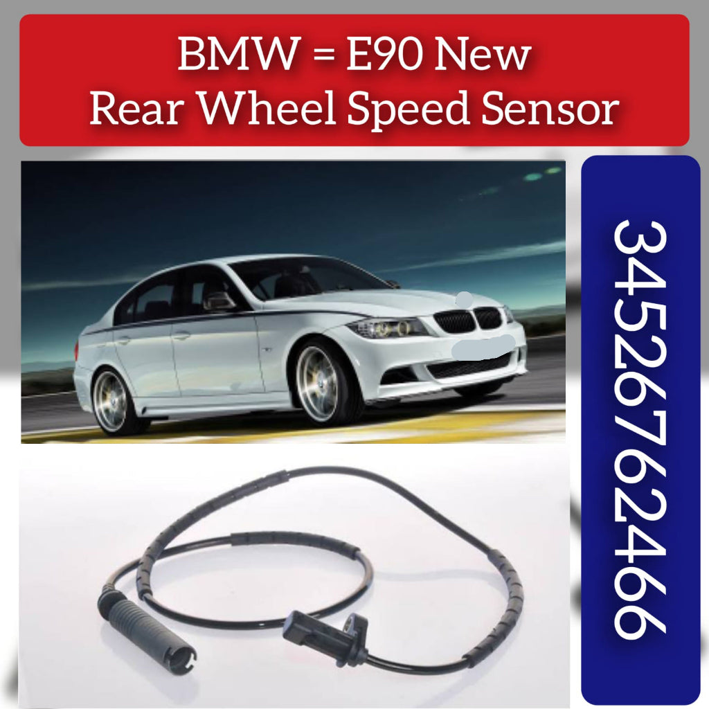 Rear Left/Right ABS Wheel Speed Sensor 34526762466  Compatible With BMW 3 Series E90