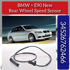 Rear Left/Right ABS Wheel Speed Sensor 34526762466  Compatible With BMW 3 Series E90