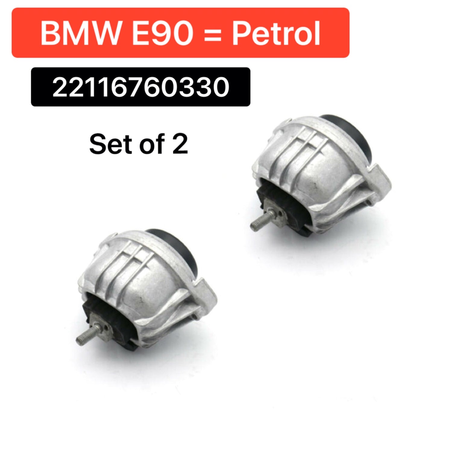 Front  Engine Motor Mount Right/Left 22116760330 22116760330 22116760330 22116760330 Compatible With BMW 3 Series E90 E89