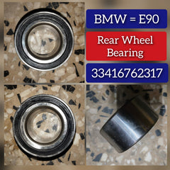 Rear Wheel Bearing 33416762317 33412406277 33412450406 Compatible With BMW 3 Series E90 & Z4 Roadster E89