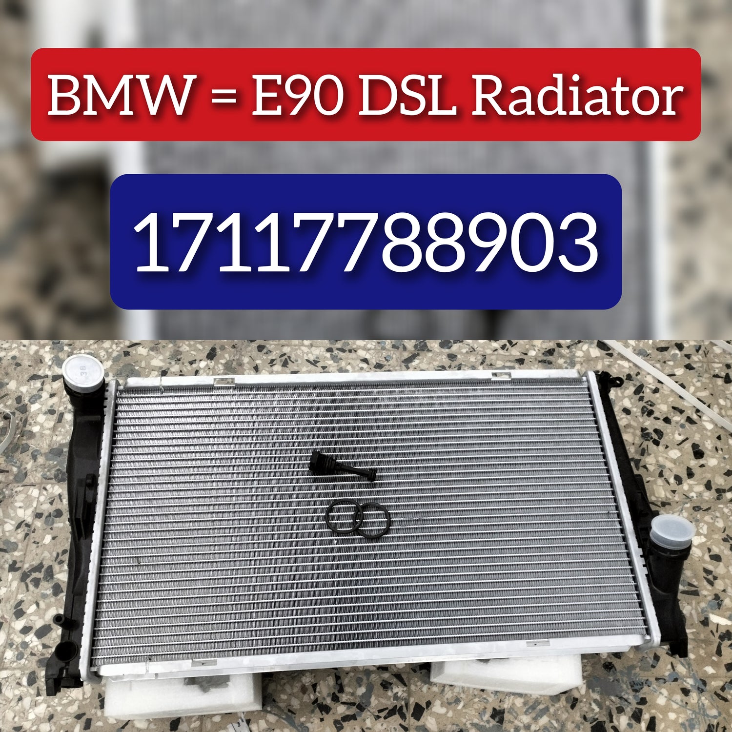 Radiator 17118686026 17112468099 17117558480 17117788903 17117788904 Compatible with BMW 3 Series (E90) & 3 Convertible (E93) & X1 (E84) & X3 (F25)