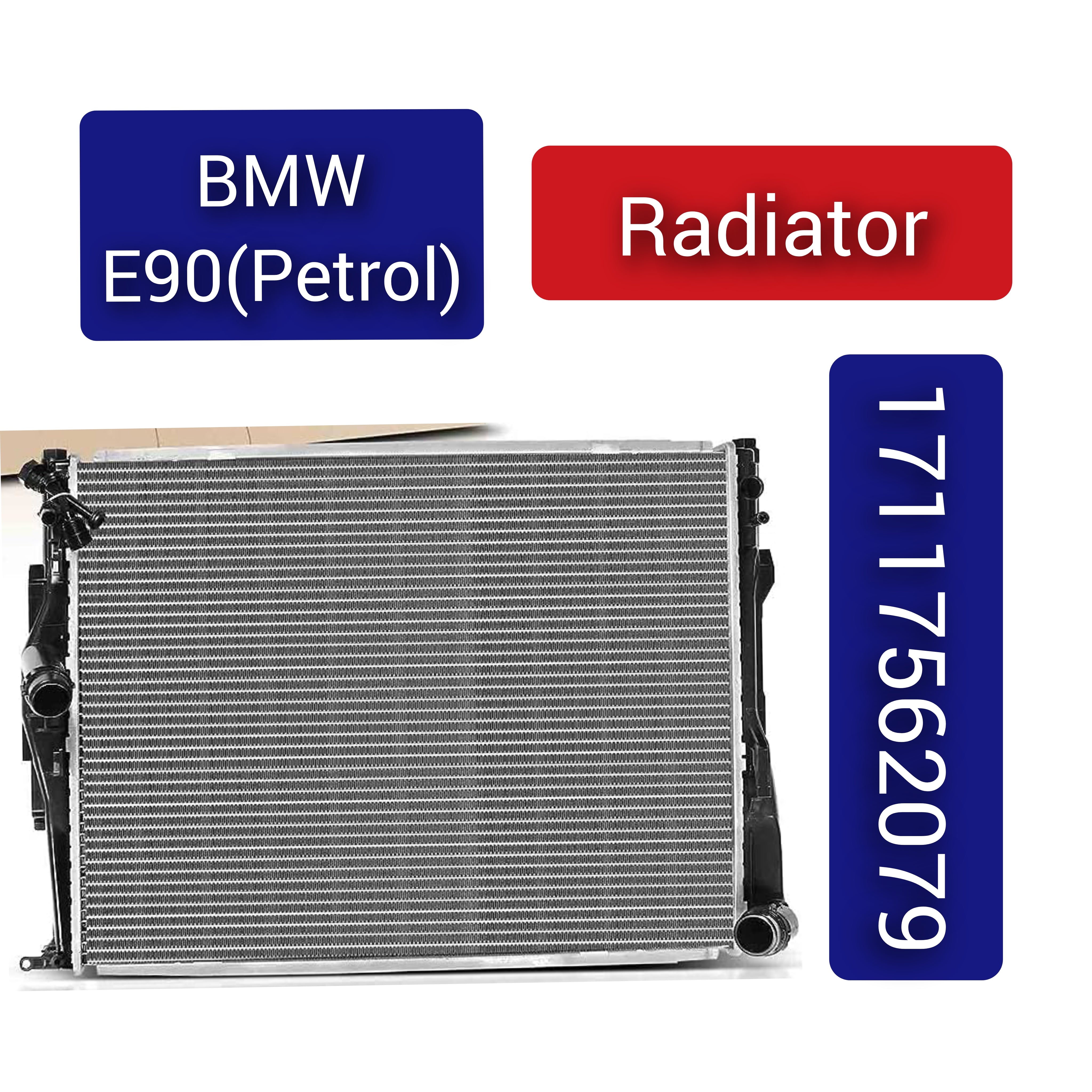 Radiator 17117542199 17117553111 17117556339 17117559273 17117562079 Compatible with BMW 3 Series E90  & X1 E84