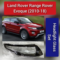 Front Headlight Glass Compatible with  Land Rover Range Rover Evoque (2010 - 2018).