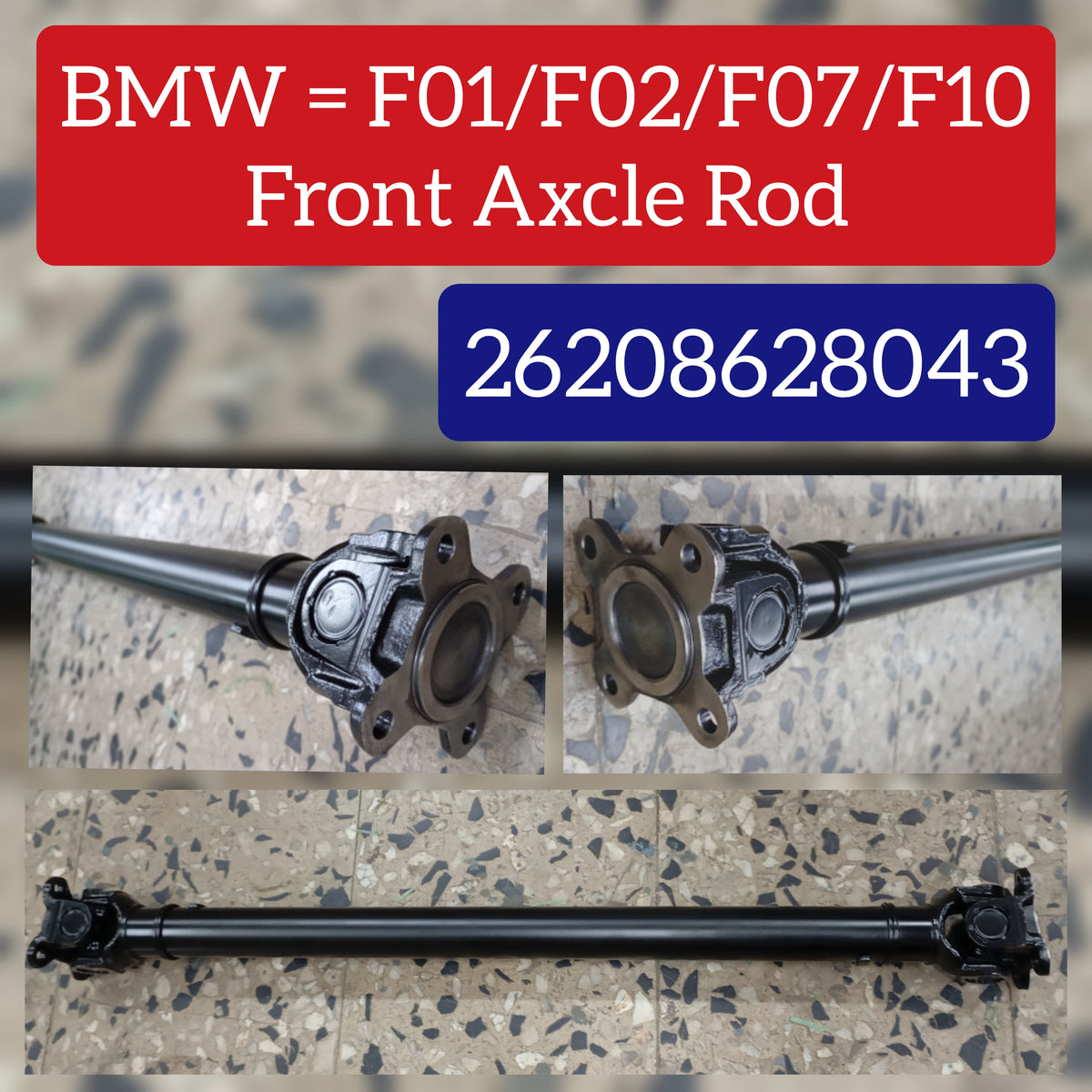 Front Drive Shaft Prop Shaft Driveshaft Assembly 26208628043 26209425906 Compatible With BMW 5 Series F10 F07 & 7 Series  F01.F02,F03,F04