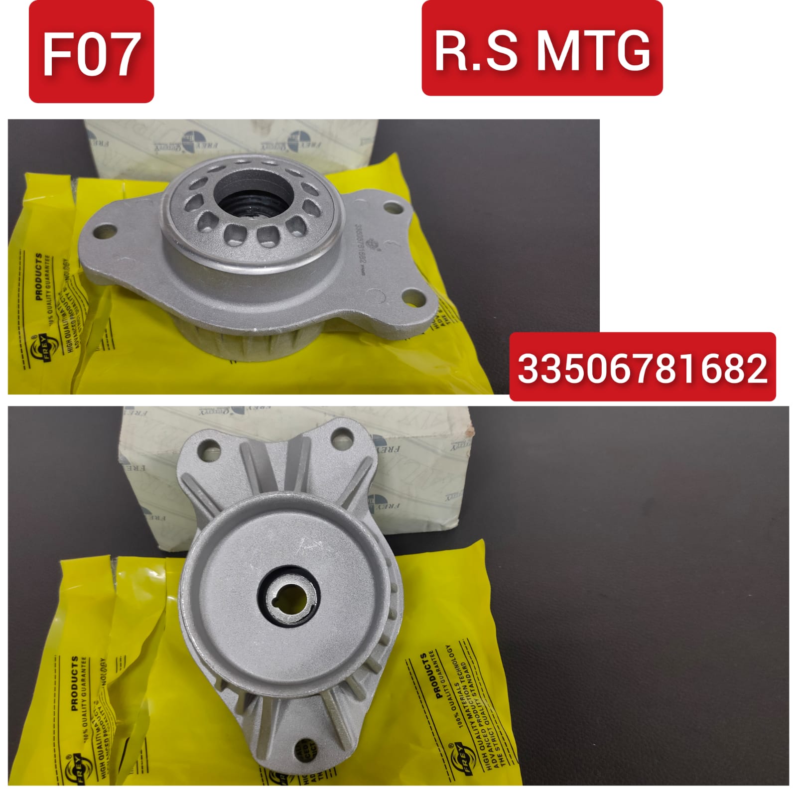 Rear Shock Absorber Strut Mount 33506781682 Compatible With BMW 5 Gran Turismo (F07) & 6 Convertible (F12)