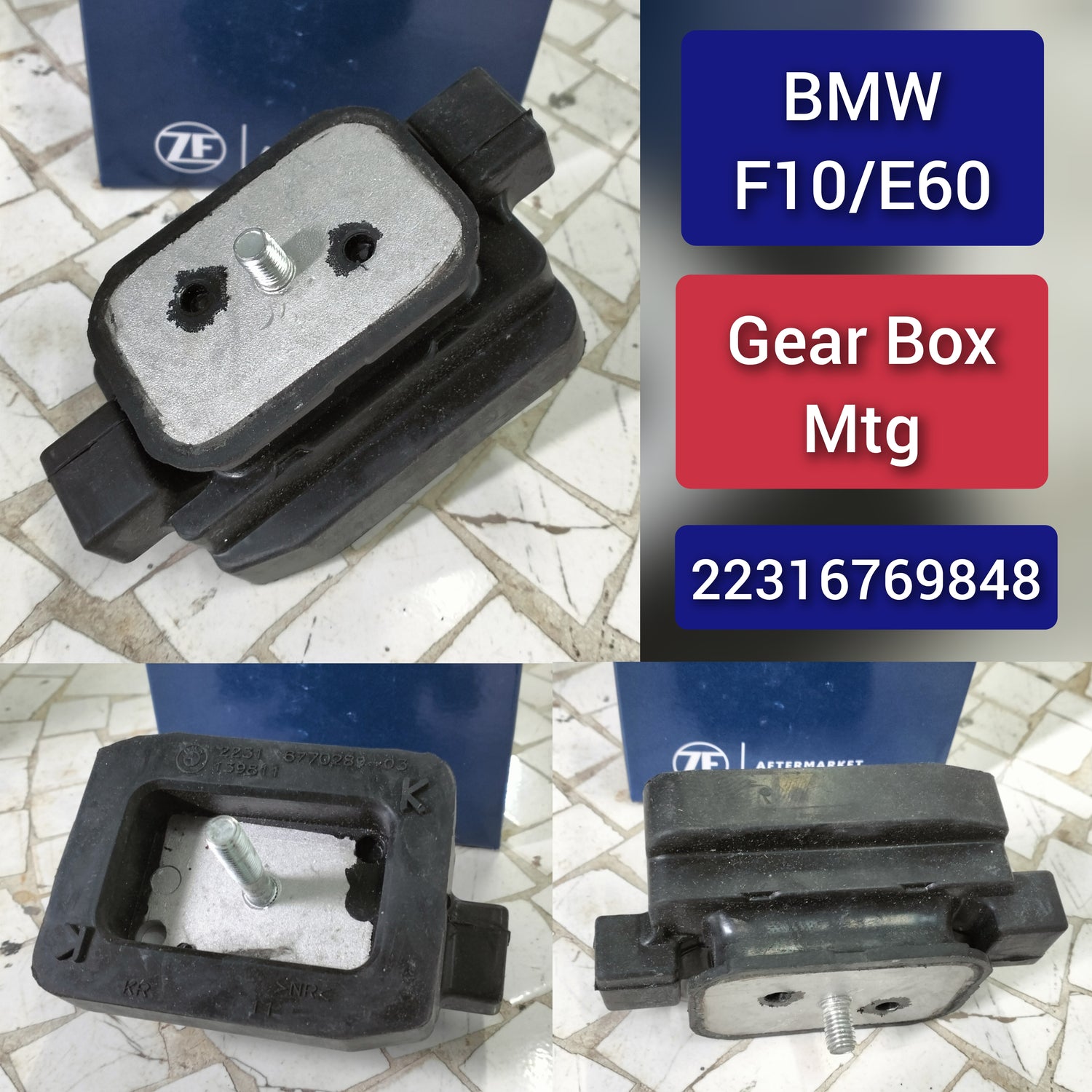Engine Transmission Gearbox Mount 22316769848 Compatible With BMW 5 Series E60 F10