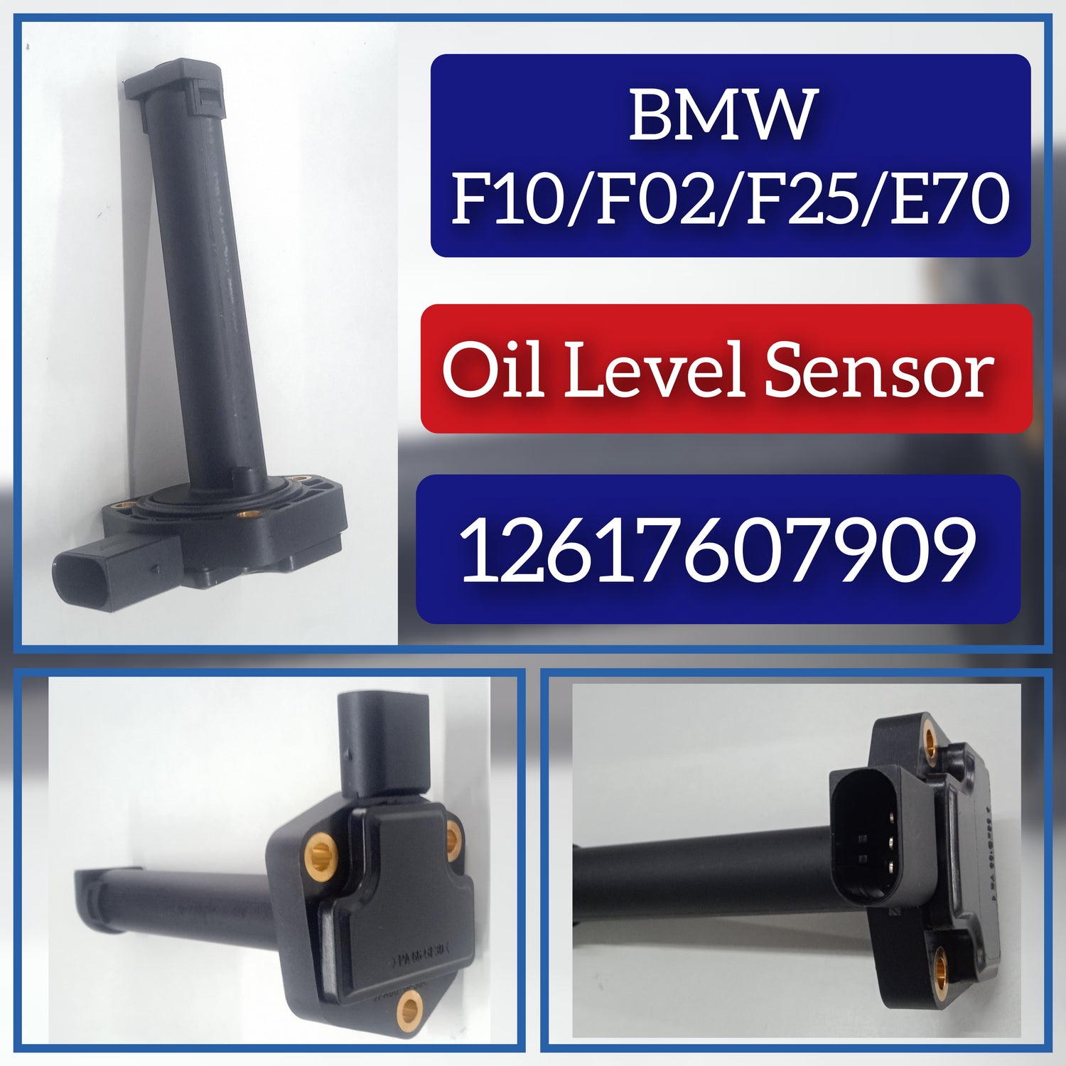 Oil Level Sensor 12617607909 12617543091 12617548062 12617567722 Compatible With BMW 5 Series E60 F10 & 7 Series F01, F02, F03, F04 & X3 F25  & X5 E70 &  X5 F15, F85 & X6 E71