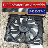 Engine Radiator Cooling Fan Assembly 17428509740 17417589031 17427804620 Compatible With BMW 5 Series (F10) & 6 Convertible (F12)