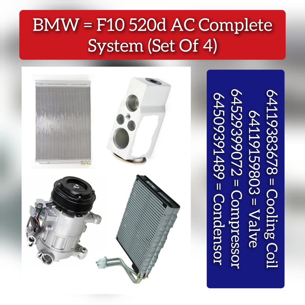 AC Condenser 64509391489 Compatible with BMW 5 Series (F10) &  5 Gran Turismo (F07) & 7 Series (F01, F02, F03, F04)