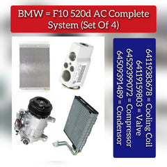 AC Condenser 64509391489 Compatible with BMW 5 Series (F10) &  5 Gran Turismo (F07) & 7 Series (F01, F02, F03, F04)