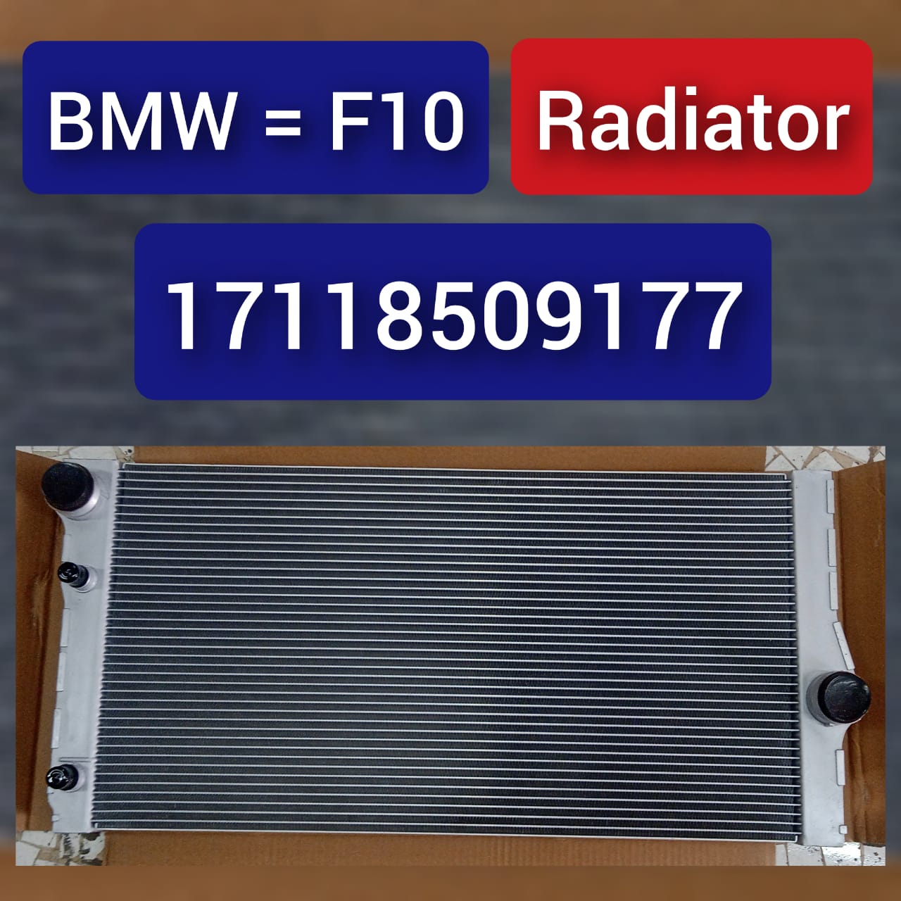 Radiator 17118509175 17118509177 Compatible with BMW 5 Series F10 & 5 Gran Turismo (F07) & 7 Series (F01, F02, F03, F04)