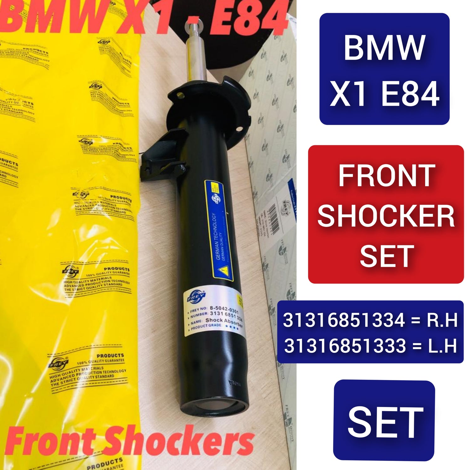 Front Right Shock Absorber 31316851334 Compatible With BMW X1 (E84) (1PCS)