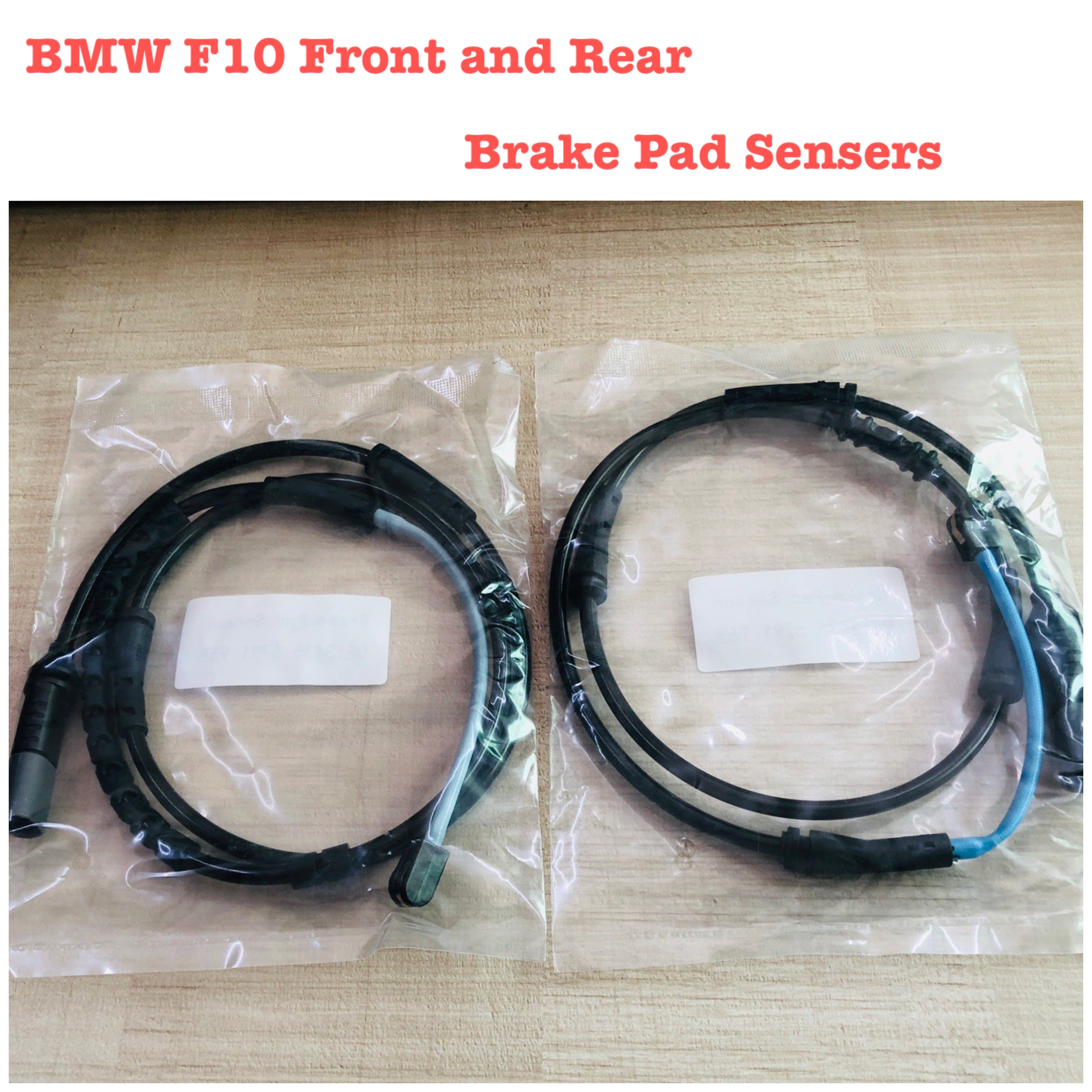 Front Brake Pad Wear Sensor 34356791958 Compatible With BMW 5 Series F10 & 6 Series F12 &  7 Series F01 F02 F03 F04