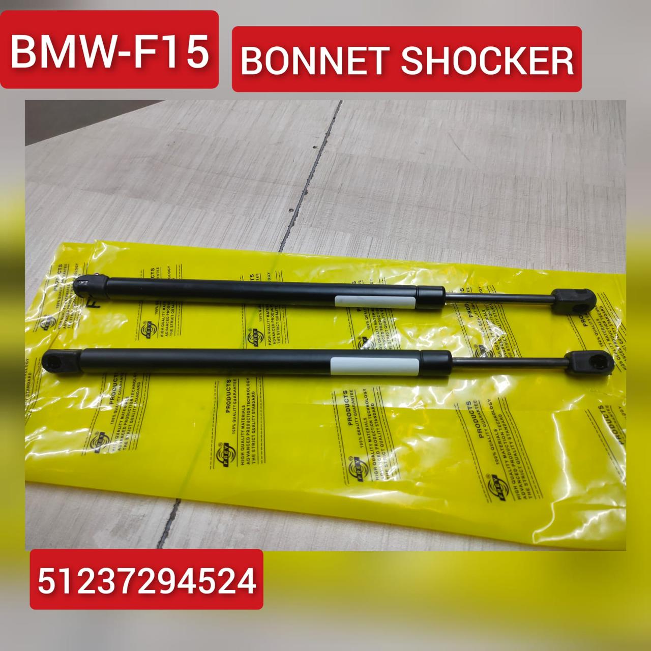 Front Bonnet Hood Strut Set 51237294524 Compatible With BMW X5 (F15, F85)