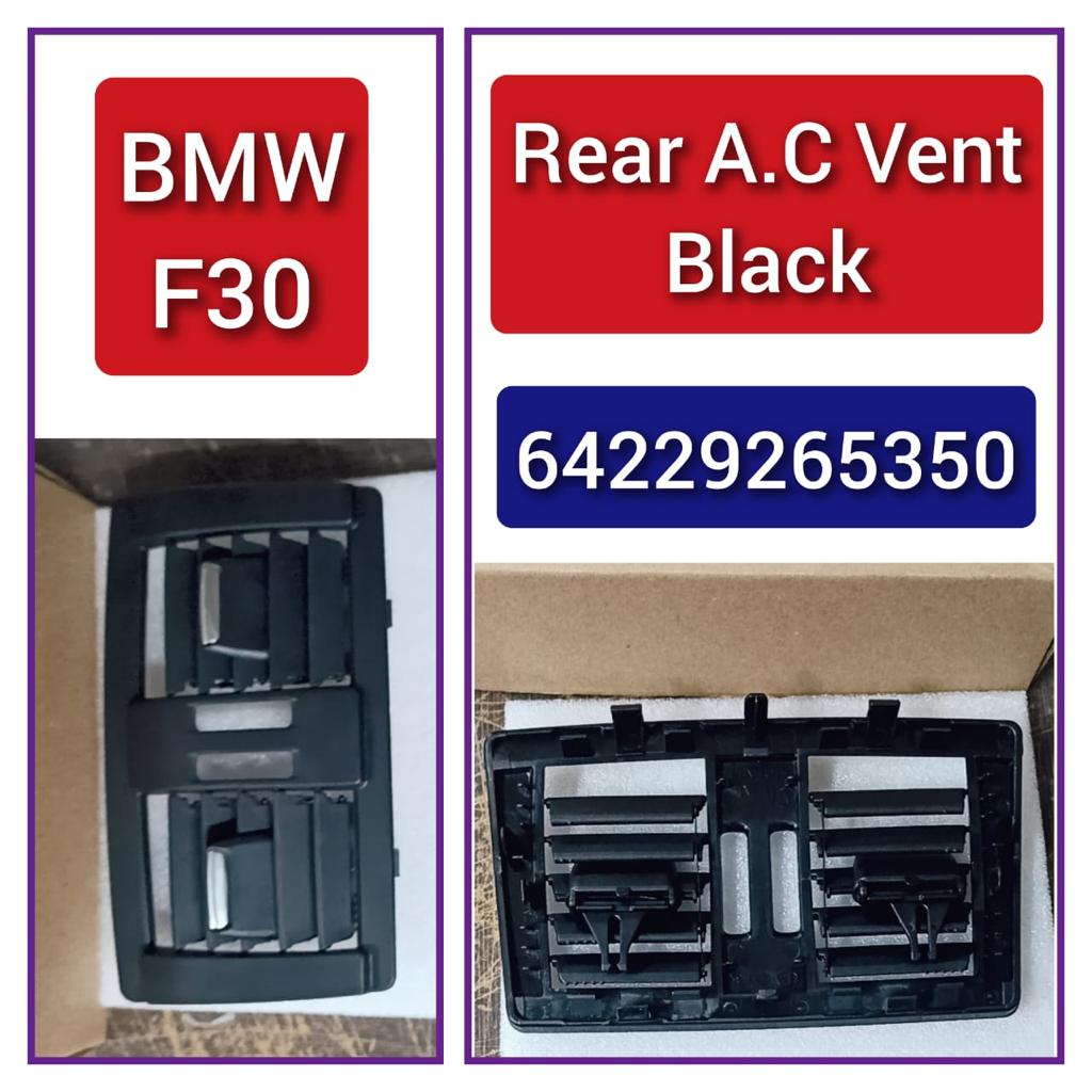 Black Rear Ac Vent Grille 64229265350 Compatible With BMW  3 Series F30