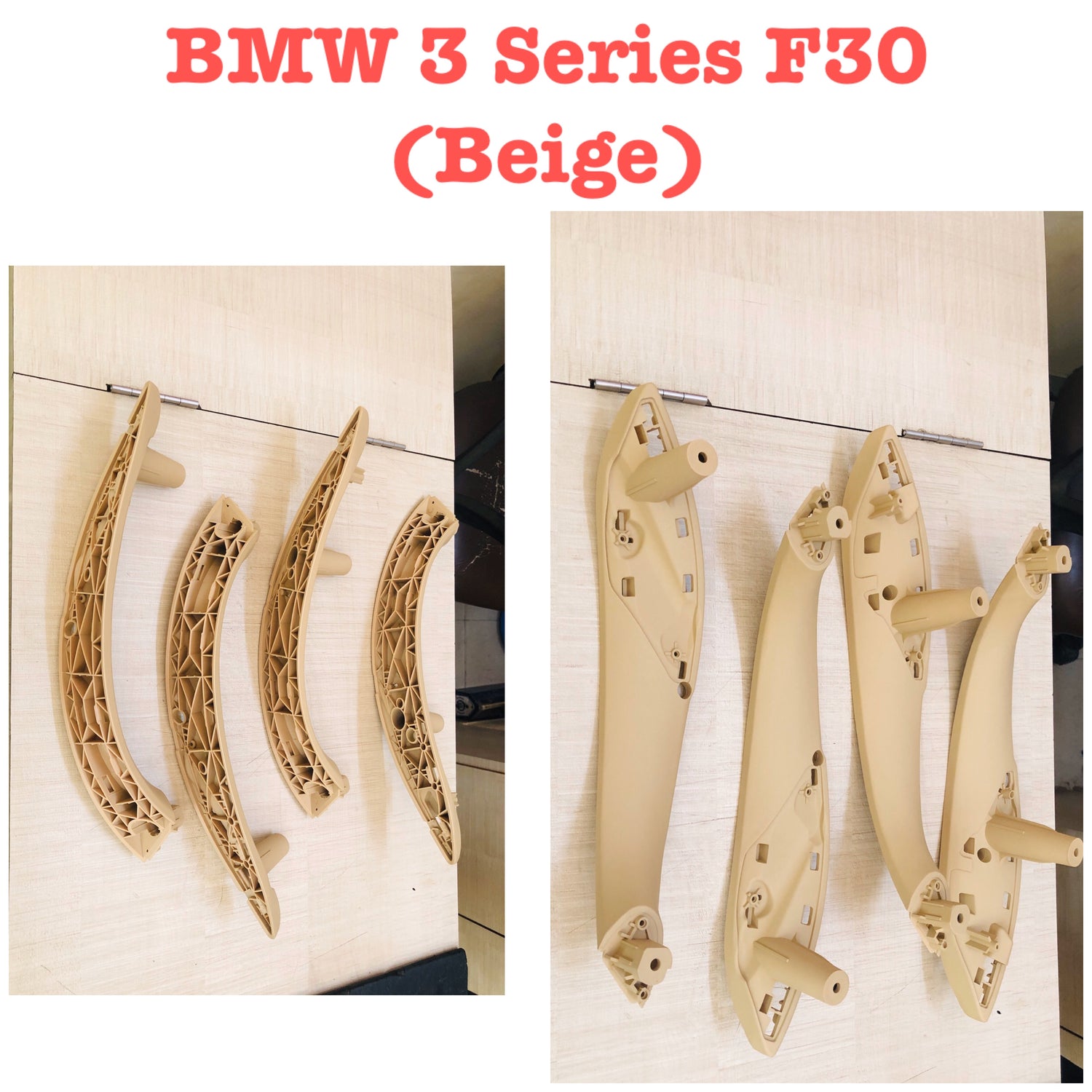 Beige Inner Door Handle Inside Cover 51417279311 51417279312 51427281465 51427281466 Compatible With BMW 3 Series F30 (2011-2019)
