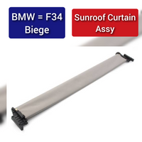 Beige Sunroof Sunshade Curtain Cover Assembly Compatible With  BMW 3 Series F34 GT