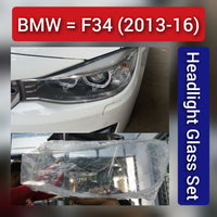 Front Headlight Glass Compatible With BMW F34 (2013-16)