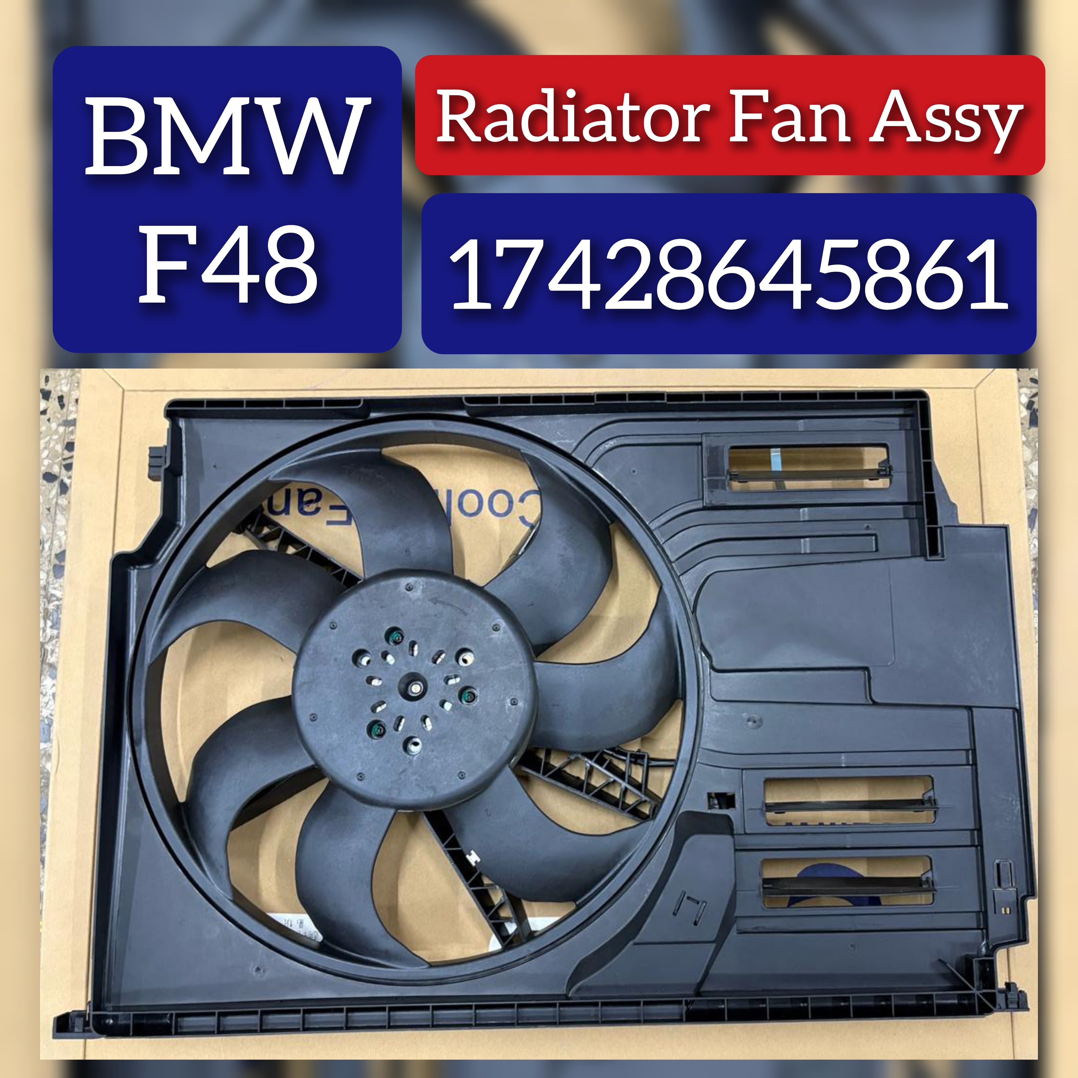 Radiator Fan Assembly 17428645861 Compatible With BMW X1 (F48)
