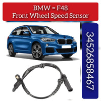 Rear Left/Right ABS Wheel Speed Sensor 34526850764 34526858467 Compatible With BMW X1 F48