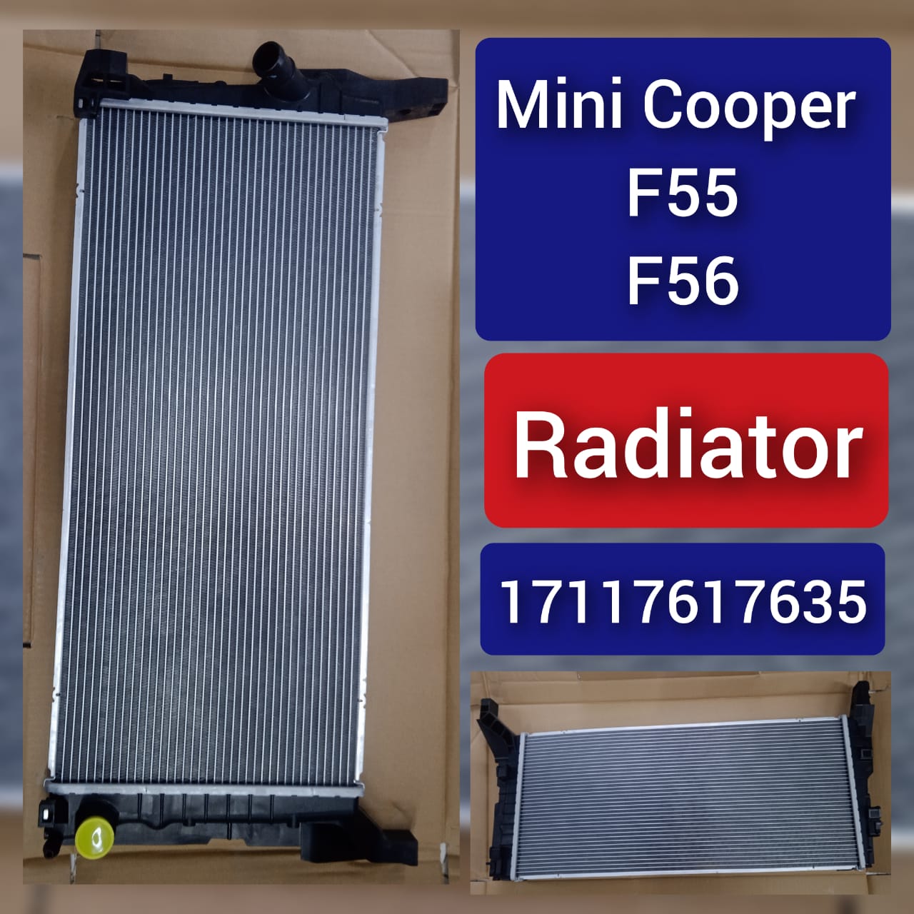 Radiator 17117617635 Compatible with MINI MINI (F56) | MINI / COOPER