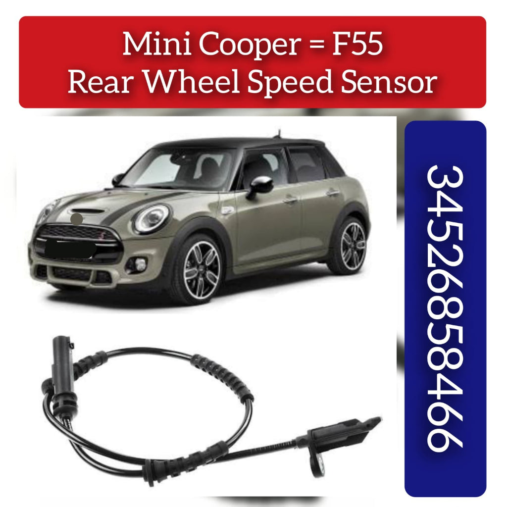 Rear Left/Right ABS Wheel Speed Sensor 34526850762 34526858466 Compatible With MINI F55 & MINI F56