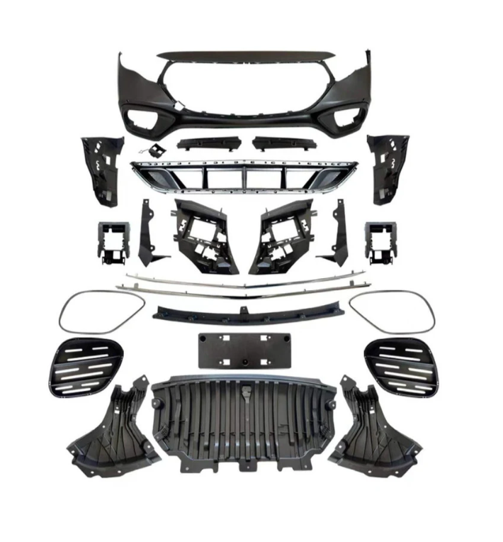 A To Z Compatible With Mercedes Benz E Class W214 2024+ Upgrade Facelift Convert To Amg 53 Style Bumper Body Kit Front CC-6605 (Shipping Cost Not Included In Price)