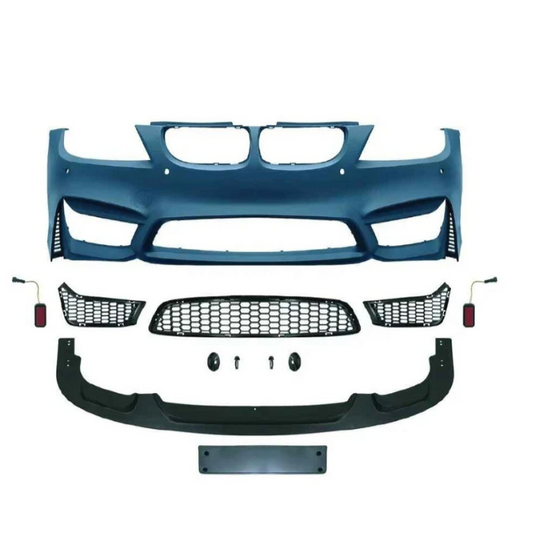 A To Z Compatible With BMW 3 Series E90 (2005-2008) Front Bumper Upgrade Convert To M Sport M4 Body Kit Bumper E90-035 Gc CC-9166 (Shipping Cost Not Included In Price)