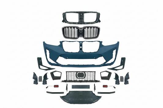 A To Z Compatible With BMW X3 G01 (2018-2021) Front Bumper Upgrade Convert To M Sport X3m Body Kit Grill G01/08-017 Gc CC-9326 (Shipping Cost Not Included In Price)