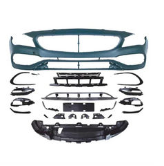 A To Z Compatible With Mercedes Benz Cla Class W117 C117 X117 (2013-2019) Front Bumper Upgrade Convert To Amg Amga45 Bumper Body Kit Gc W117-005 CC-9555 (Shipping Cost Not Included In Price)