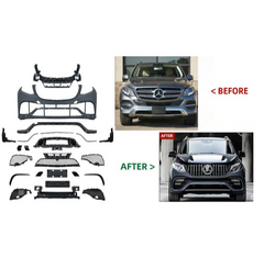 A To Z Compatible With Mercedes Benz Gle W166 (2016-2019) Front Bumper Upgrade Convert To Amg Gle63 Amg Bumper Body Kit W166-002 Gc CC-9615 (Shipping Cost Not Included In Price)