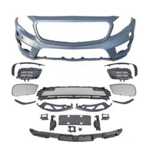 A To Z Compatible With Mercedes Benz Gla W156 X156 (2014-2019) Upgrade Facelift Convert To Gla45 Amg Front Body Kit Bumper CC-9668 (Shipping Cost Not Included In Price)