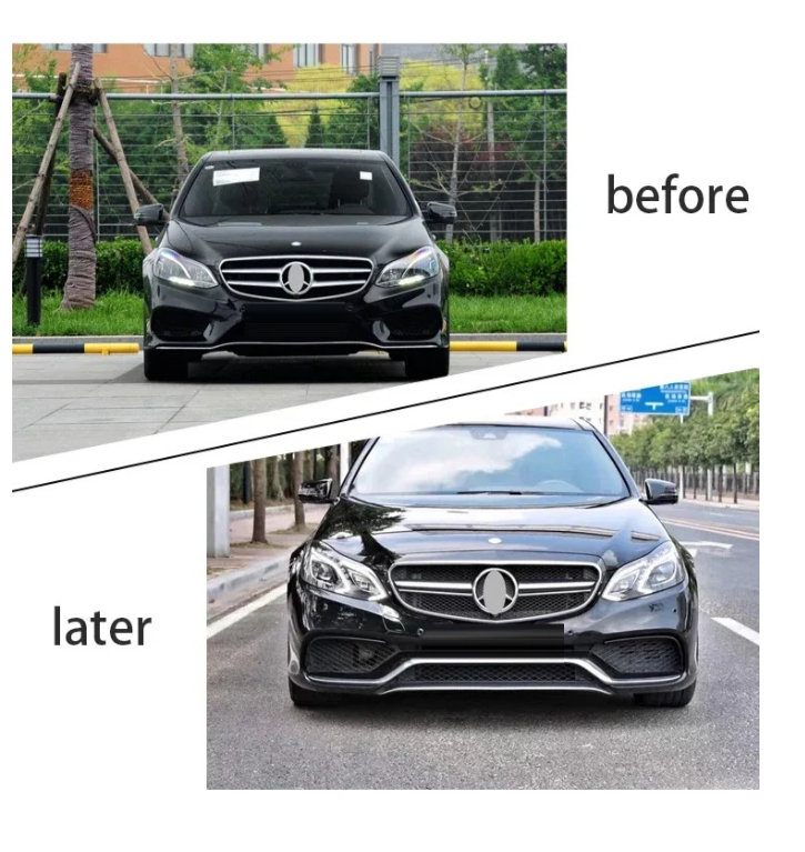 A To Z Compatible With Mercedes Benz E Class W212 Lci (2014-2016) Front Bumper Upgrade Convert To Amg E63 Amg Bumper Body Kit Gc W212-005 CC-9706 (Shipping Cost Not Included In Price)