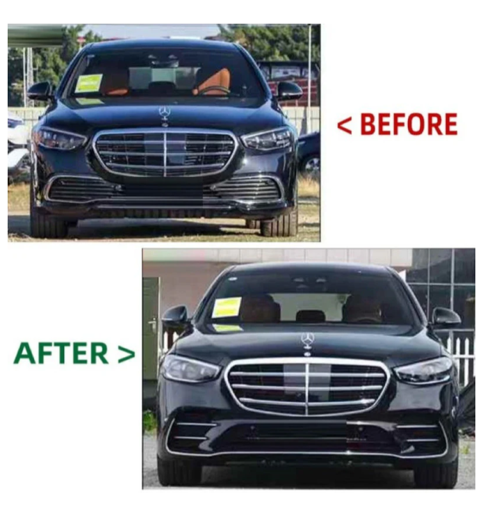 A To Z Compatible With Mercedes Benz S Class W223 (2021-2025) Front Bumper Upgrade Convert To S450 Amg Bumper Body Kit Gc W223-007 CC-9717 (Shipping Cost Not Included In Price)