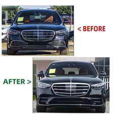 A To Z Compatible With Mercedes Benz S Class W223 (2021-2025) Front Bumper Upgrade Convert To S450 Amg Bumper Body Kit Gc W223-007 CC-9717 (Shipping Cost Not Included In Price)