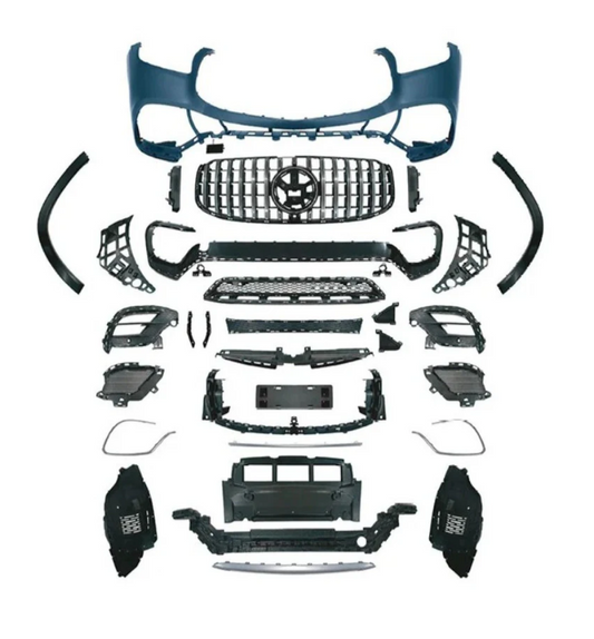 A To Z Compatible With Mercedes Benz Gls W167 X167 (2019-2025) Front Bumper Upgrade Convert To Gls Amg63 Amg Bumper Body Kit Gc X167-001 CC-9723 (Shipping Cost Not Included In Price)